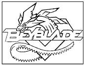 coloriage beyblade blason